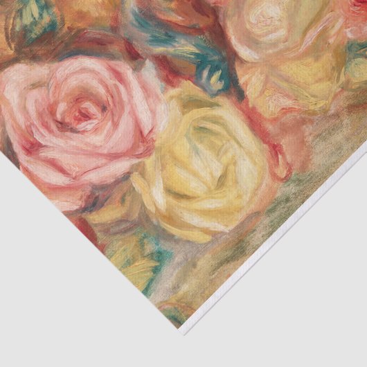 Papier Mousseline Roses par Auguste Renoir (Détail)
