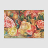 Papier Mousseline Roses par Pierre Auguste Renoir (Recto)