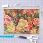 Papier Mousseline Roses par Pierre Auguste Renoir   (Artisanat)