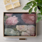 Papier Mousseline Roses pour Kathy (Cadeau)