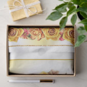 Papier Mousseline Roses pour la conception de la série de découpage (Cadeau)