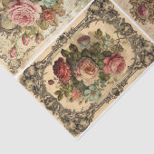 Papier Mousseline Roses Rococo (Détail)