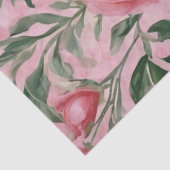 Papier Mousseline Roses roses (Détail)