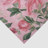 Papier Mousseline Roses roses (Détail)