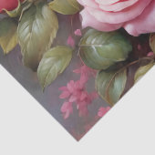 Papier Mousseline Roses roses antiques (Détail)