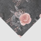 Papier Mousseline Roses roses bleues sur la page de découpage du cha (Détail)