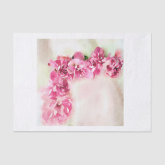 Papier Mousseline Roses roses d'aquarelle pour Decoupage faisant le