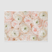 Papier Mousseline roses roses romantiques et écriture française (Recto)