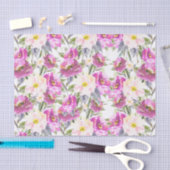 Papier Mousseline Roses roses roses florales (Artisanat)