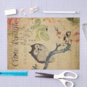 Papier Mousseline Roses roses roses roses mignonnes Ephémère françai (Artisanat)