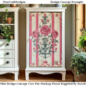 Papier Mousseline Roses roses roses roses roses chics Shabby Romanti
