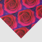 Papier Mousseline Roses roses roses roses roses rouges modernes (Détail)