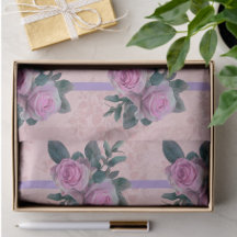 Roses roses vintages Antique Damask Ribbon Découpa