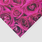 Papier Mousseline Roses roses vives (Détail)