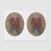 Papier Mousseline Roses Rouges DBL (Recto)