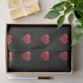 Papier Mousseline Roses rouges en forme de coeur - (Cadeau)