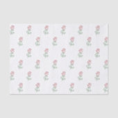 Papier Mousseline Roses Rouges, Motif De Roses, Fleurs (Recto)