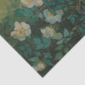 Papier Mousseline Roses sauvages par Vincent Van Gogh Tissue Paper (Détail)