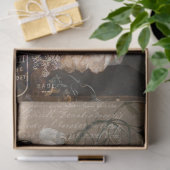 Papier Mousseline Roses vintages et évanouis (Cadeau)