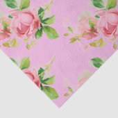 Papier Mousseline Roses vintages roses (Détail)