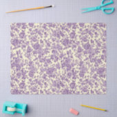 Papier Mousseline Roses Violettes (Artisanat)