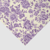 Papier Mousseline Roses Violettes (Détail)