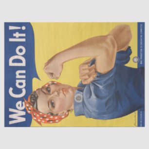 Papier Mousseline Rosie le Riveter : Une femme forte pour l'autonomi