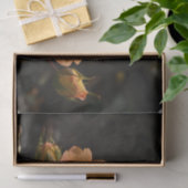 Papier Mousseline Rosier orange (Cadeau)