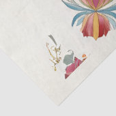 Papier Mousseline Roster dans le papier de découpage en fleurs (Détail)