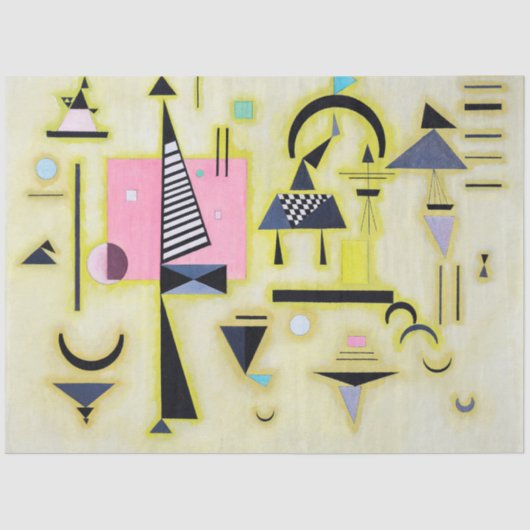 Papier Mousseline Rosy définitif, Wassily Kandinsky (Recto)