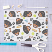 Papier Mousseline Rottweiler de sourire de chien (Artisanat)