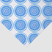 Papier Mousseline Roue à eau bleue (Détail)