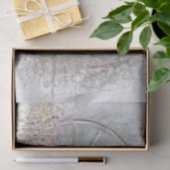 Papier Mousseline Roue en Wagon Rustique Occidentale Gris Blanc (Cadeau)