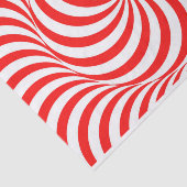 Papier Mousseline Roue rouge et blanc/torse (Détail)