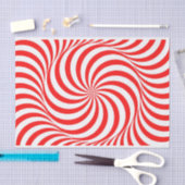 Papier Mousseline Roue rouge et blanc/torse (Artisanat)