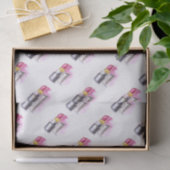 Papier Mousseline Rouge à lèvres rose (Cadeau)