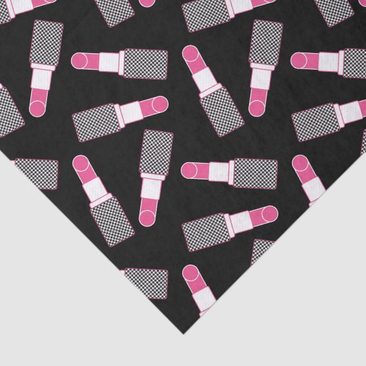 Papier Mousseline Rouge à lèvres rose (Détail)