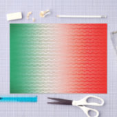 Papier Mousseline Rouge Argent Vert (Artisanat)