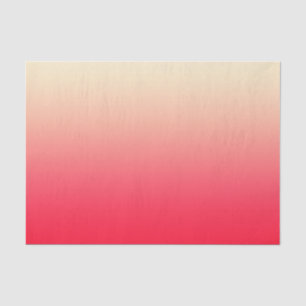 Papier Mousseline Rouge au néon à la mode au gradient blanc vintage