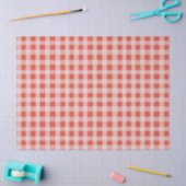 Papier Mousseline Rouge Blanc Gingham de Noël (Artisanat)