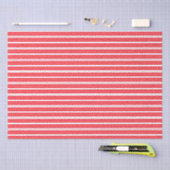 Papier Mousseline Rouge Blanc Vertical Stripes Cool Moderne Motif (Artisanat)