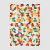 Papier Mousseline Rouge Bleu Jaune (Recto)