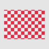 Papier Mousseline Rouge Checkered (Recto)