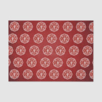 Rouge classique de motif de symbole de pompier