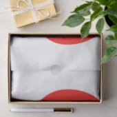 Papier Mousseline Rouge Coeur mignon Saint Valentin Couleur blanche (Cadeau)