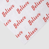 Papier Mousseline ROUGE Élégant CROYER le texte en blanc (Détail)