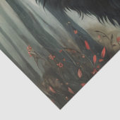 Papier Mousseline Rouge et le Loup Découpage (Détail)