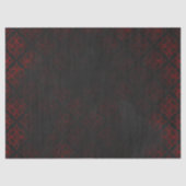 Papier Mousseline Rouge et noir Grunge gothique (Recto)