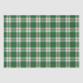 Papier Mousseline Rouge Et Vert Plaid (Recto)