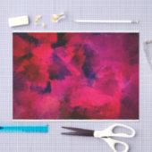 Papier Mousseline Rouge foncé et violet Gras & Abstrait moderne (Artisanat)